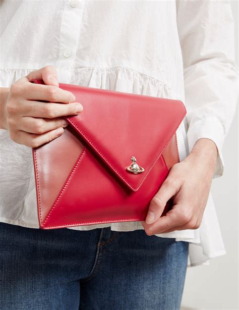 Red Clutch Bag .